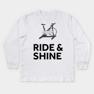 Ride & Shine Spin Class Kids Long Sleeve T-Shirt